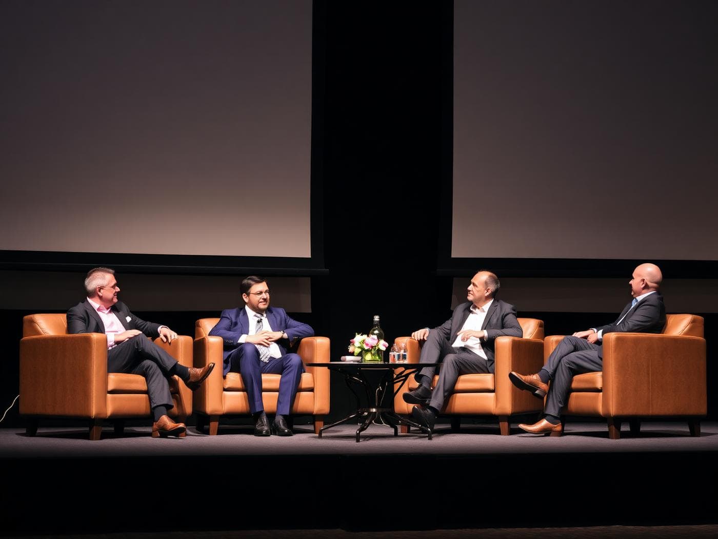 Corporate Events — Panel discussion stage